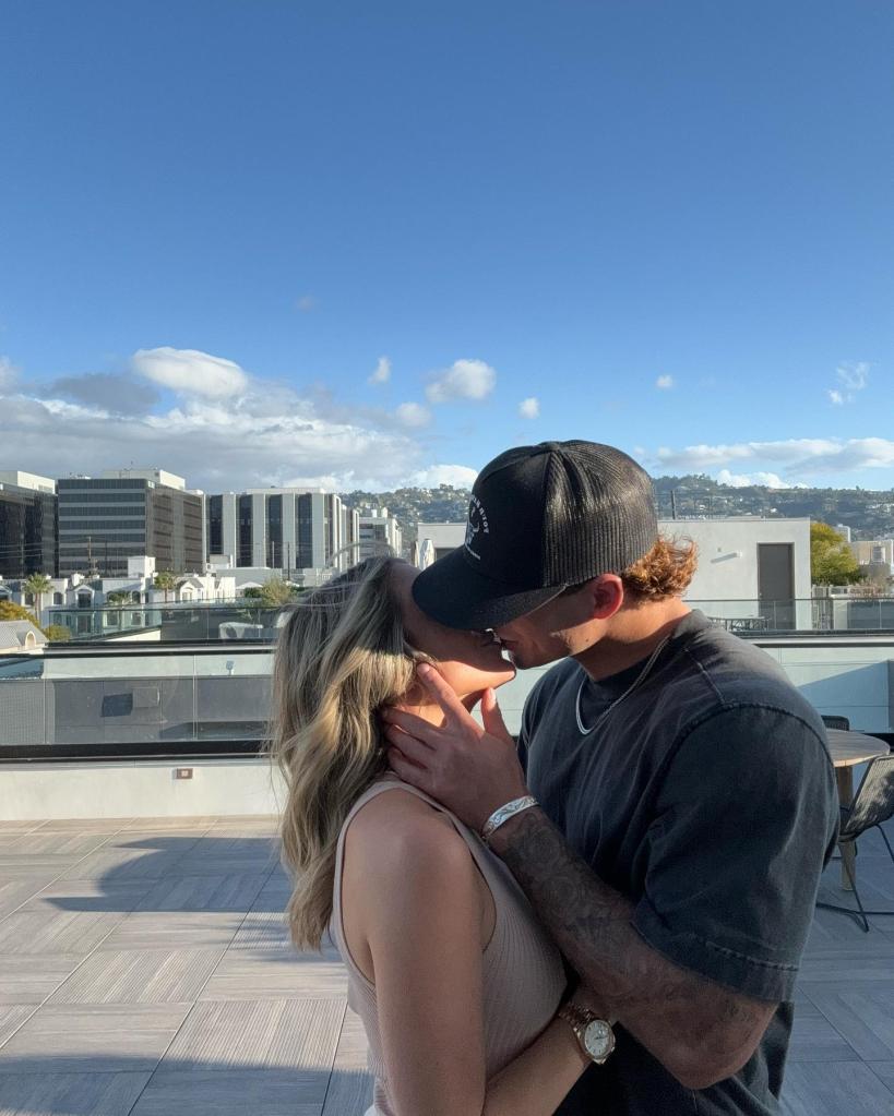 Kristin Cavallari and Mark Estes showing PDA. 