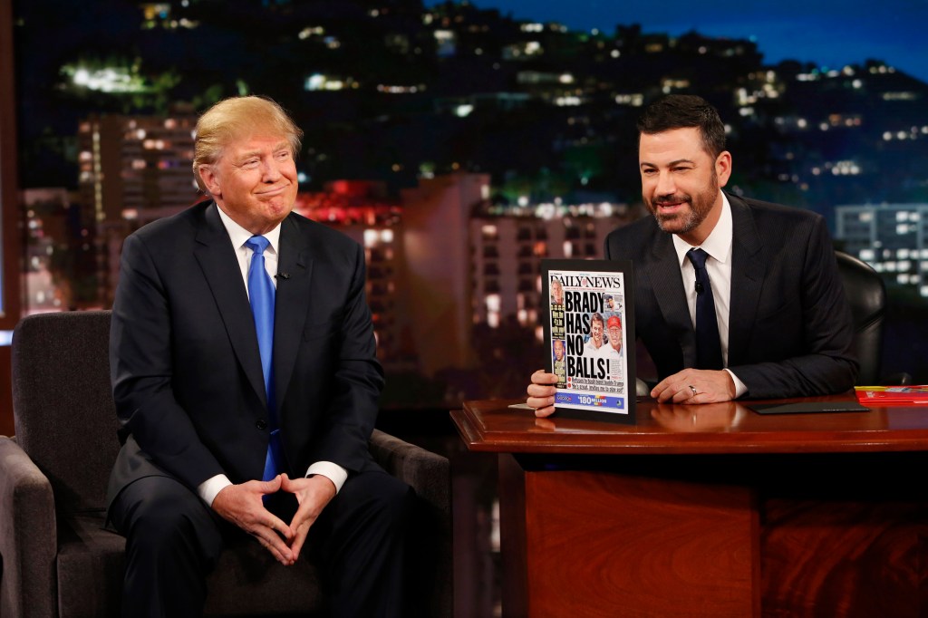 Donald Trump and Jimmy Kimmel.
