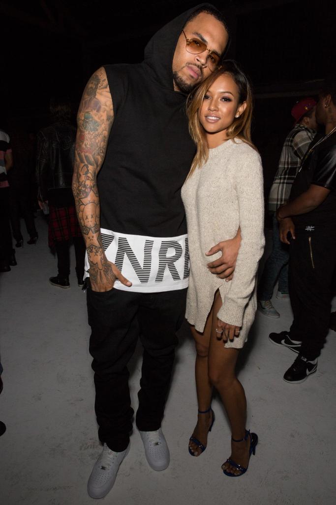 Chris Brown and Karrueche Tran.