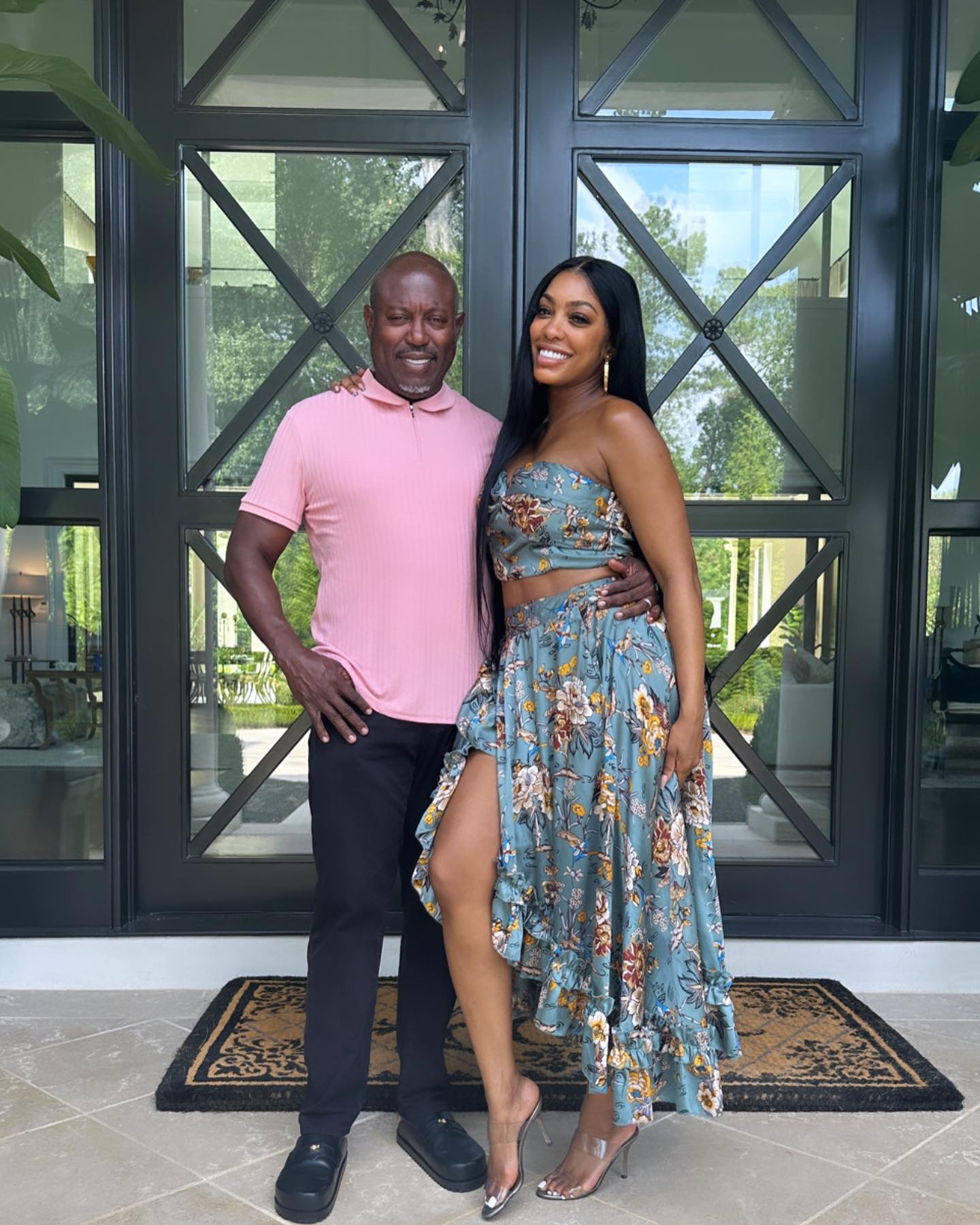 Porsha Williams posing with Simon Guobadia