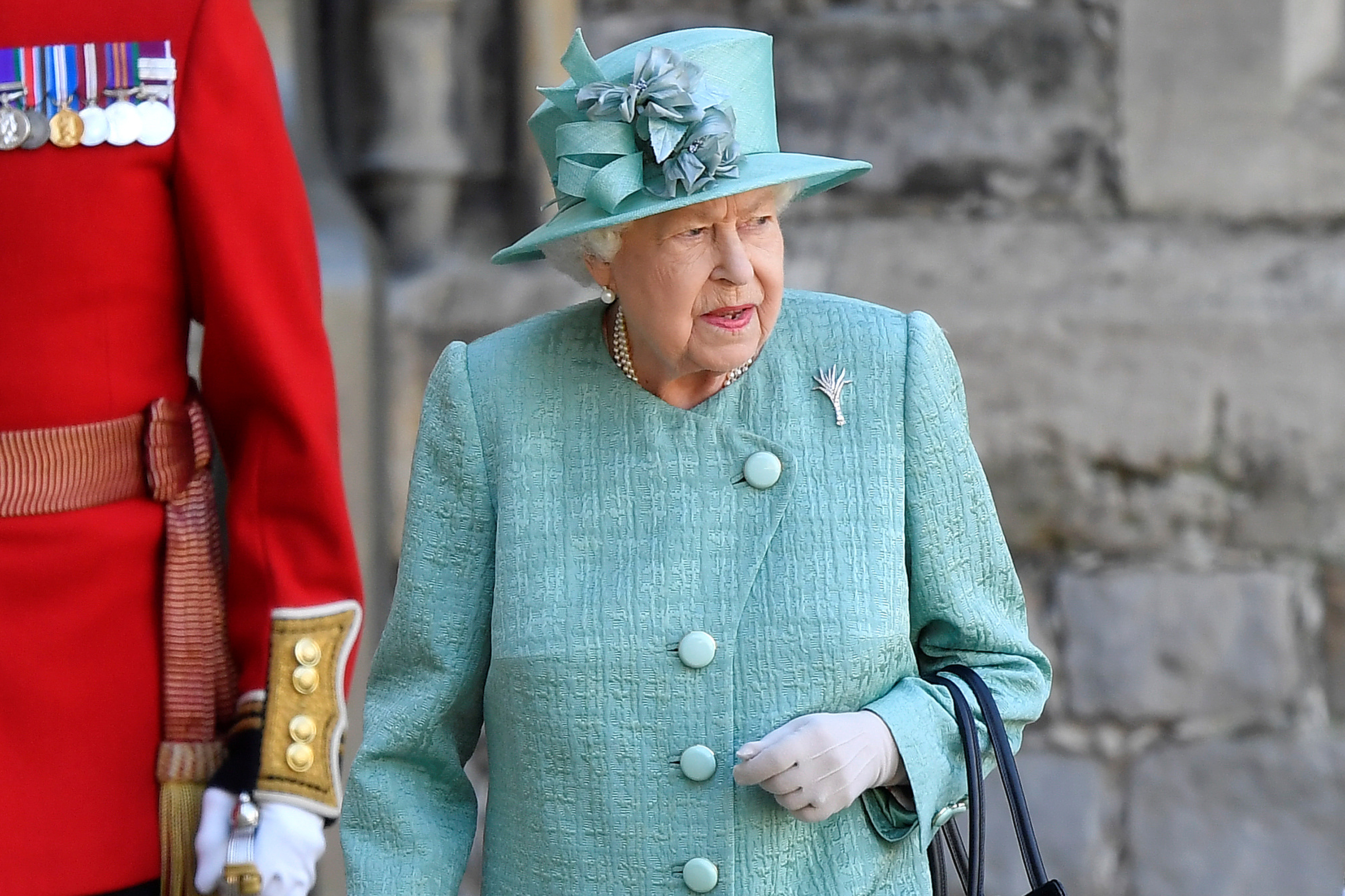 Queen Elizabeth II attending a birthday ceremony in 2020.