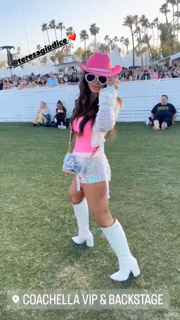 Teresa Giudice at Coachella 2024.