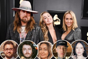 Miley Cyrus, Billy Ray Cyrus, Tish Cyrus, Braison Cyrus, Trace Cyrus, Christopher Cyrus, Brandi Cyrus and Noah Cyrus