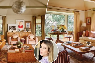 Emma Roberts inset and her LA home.