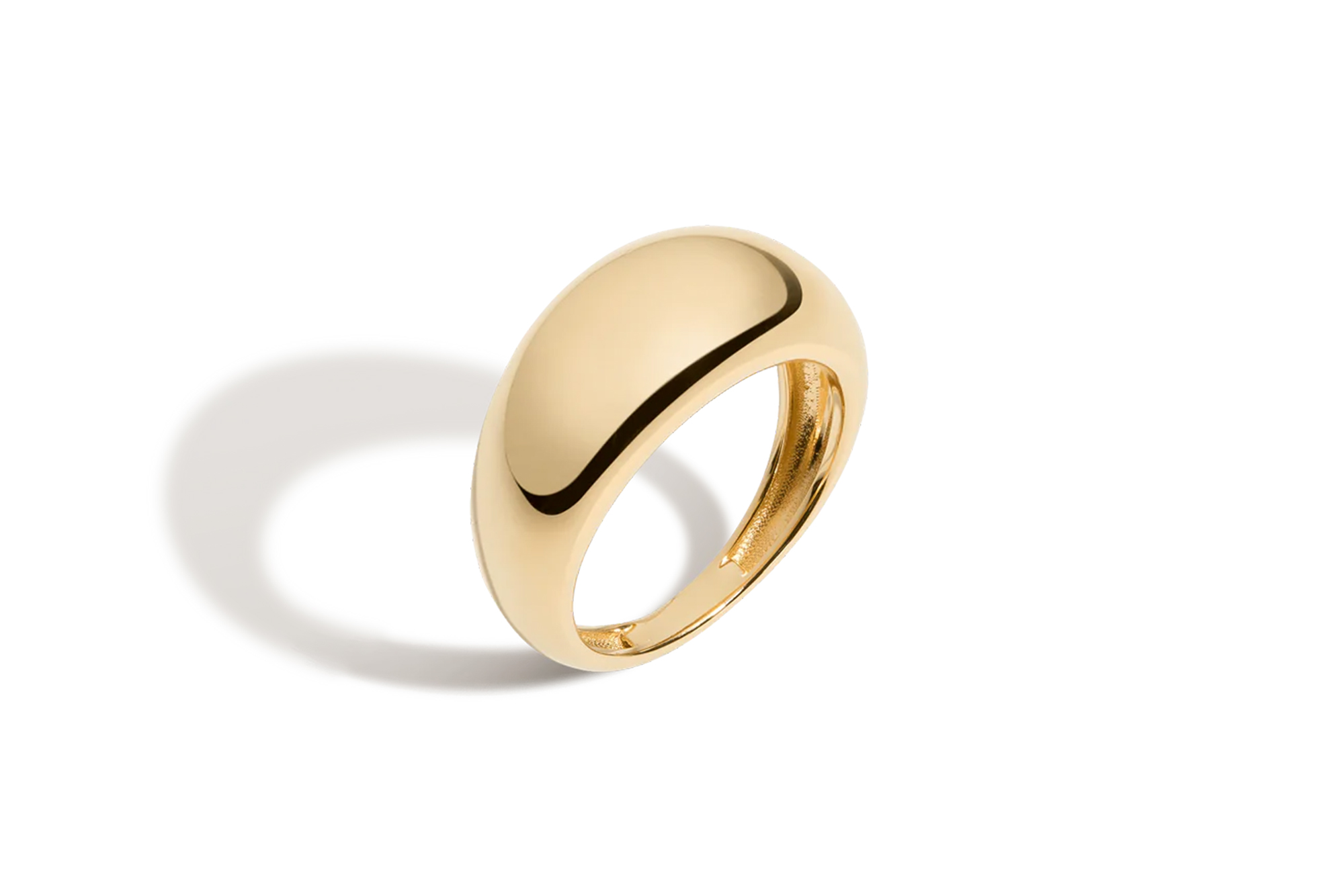 Aurate Gold Smooth Arch Ring