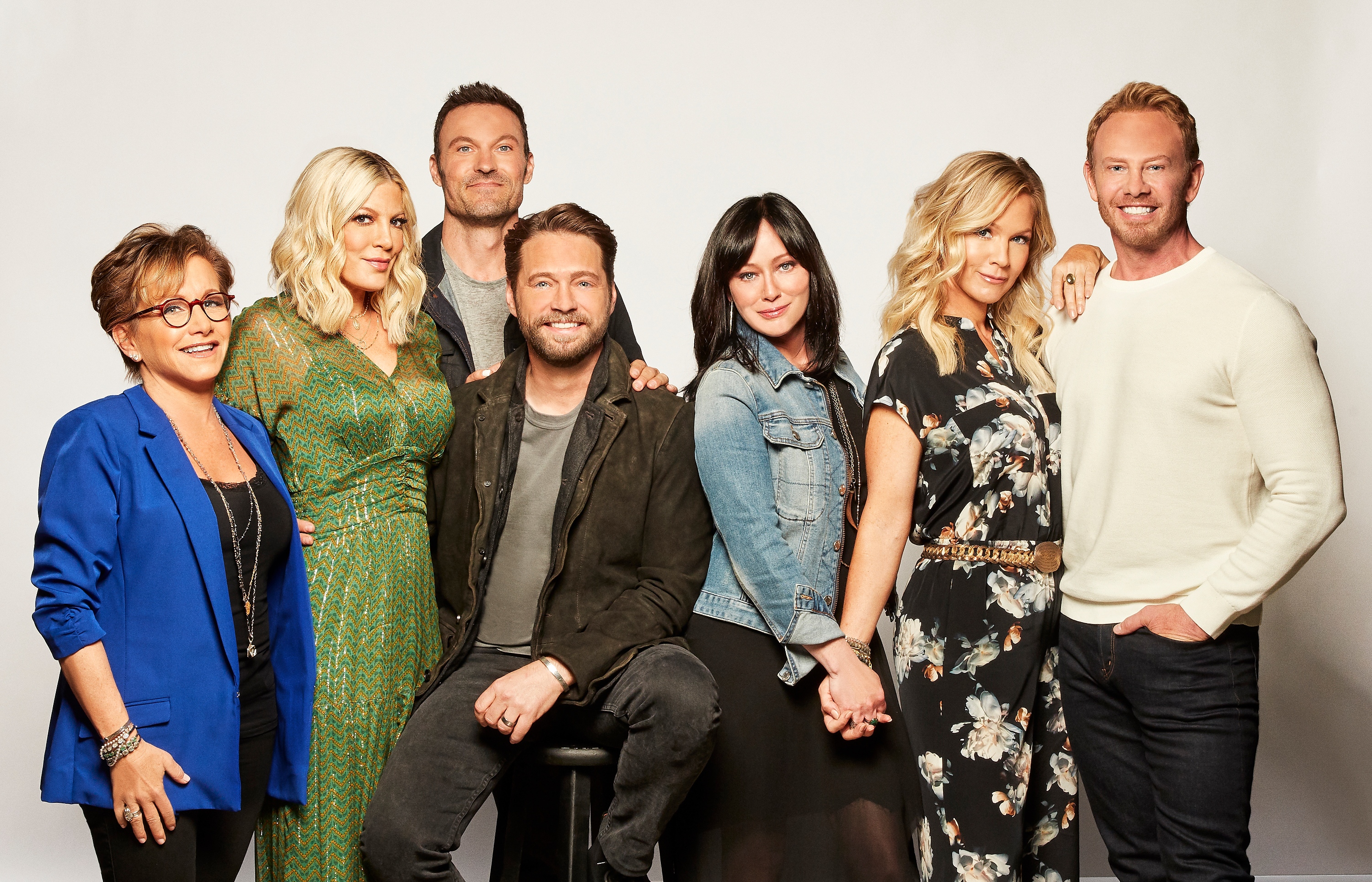 The cast of "BH90210."