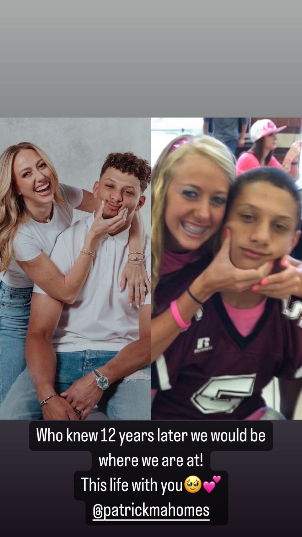 Brittany and Patrick Mahomes 