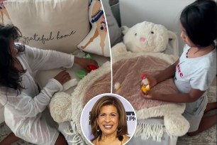 Hoda Kotb's daughters finding Easter eggs