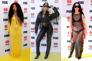 SZA, Beyoncé and Katy Perry on the iHeartRadio Music Awards 2024 red carpet.