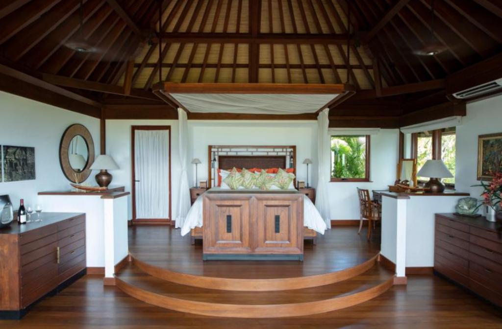 A bedroom on Necker Island. 