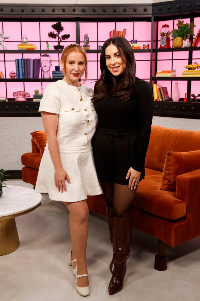 Claudia Oshry and Jackie Oshry in the Page Six TV Studio. 