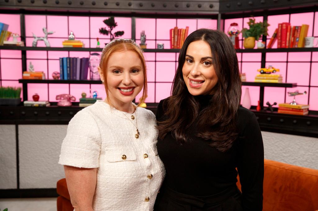 Claudia Oshry and Jackie Oshry in the Page Six TV Studio. 