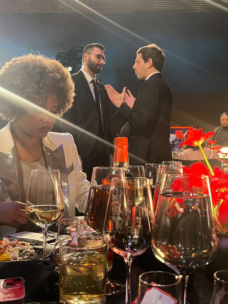 Alex Edelman and Motaz Azaiza attend the 2024 TIME100 Gala.