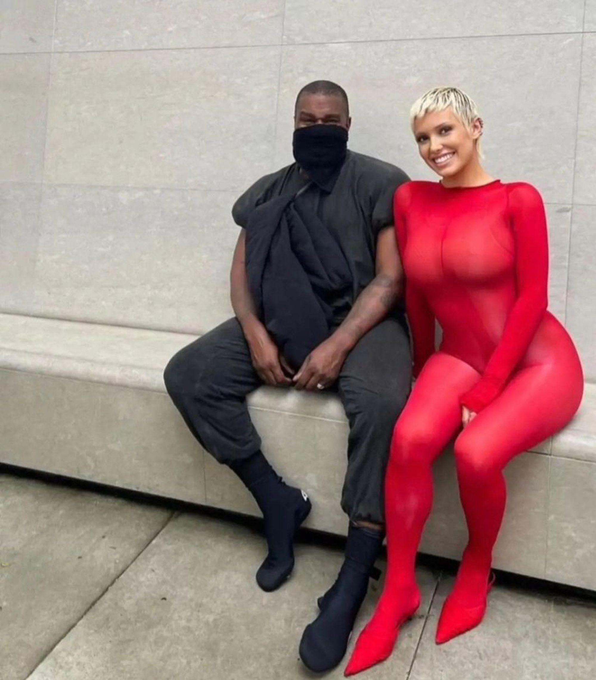 Kanye West and Bianca Censori.