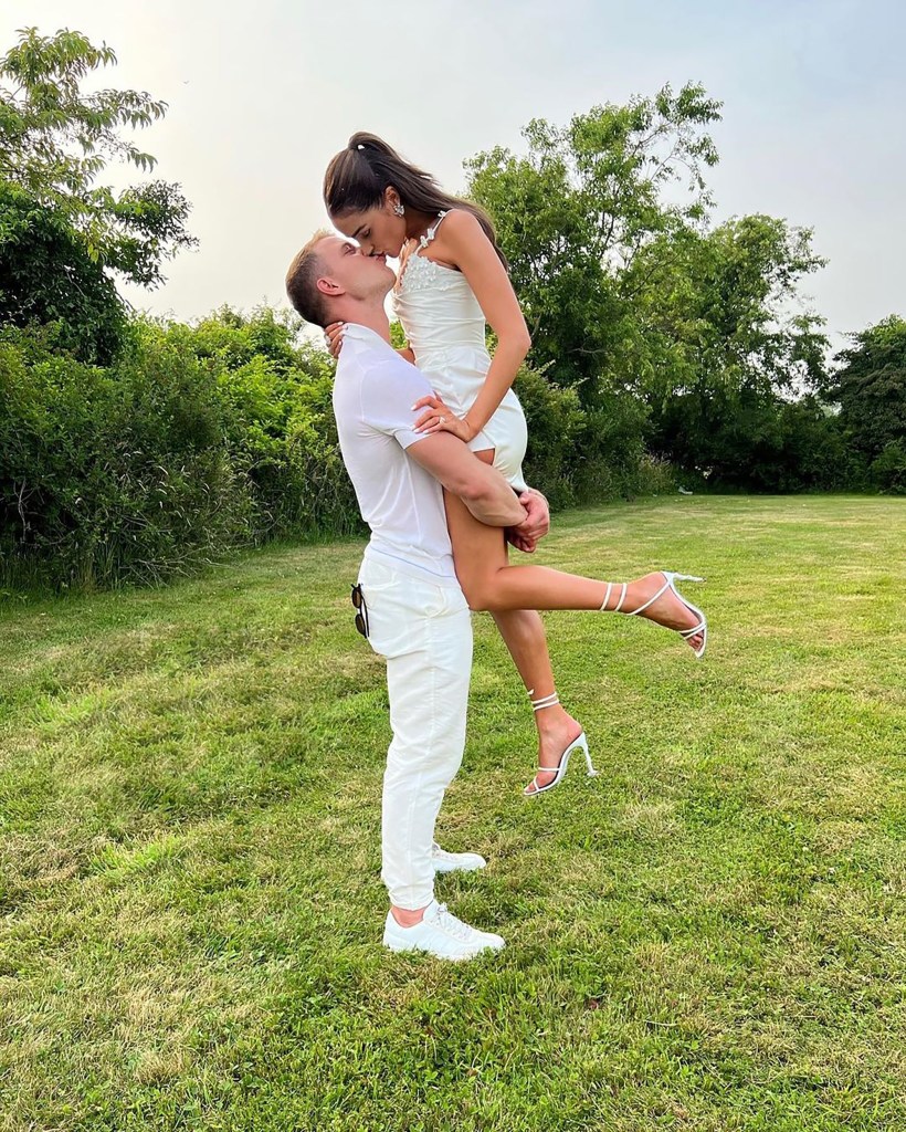 Olivia Culpo and Christian McCaffrey. 