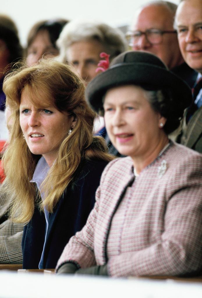 Sarah Ferguson and Queen Elizabeth II in 1990.