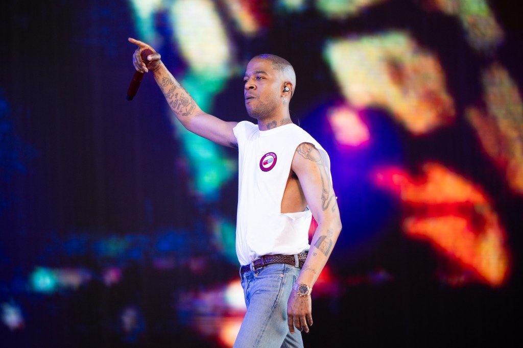 Kid Cudi performing at 2024 Coachella. 