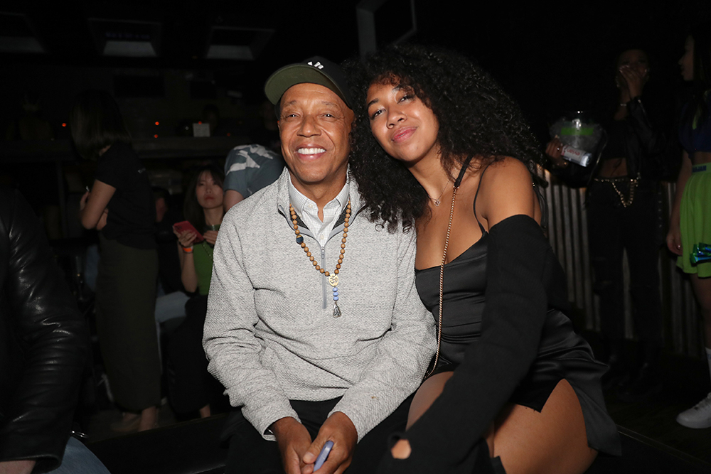 Russell Simmons and Aoki Lee Simmons