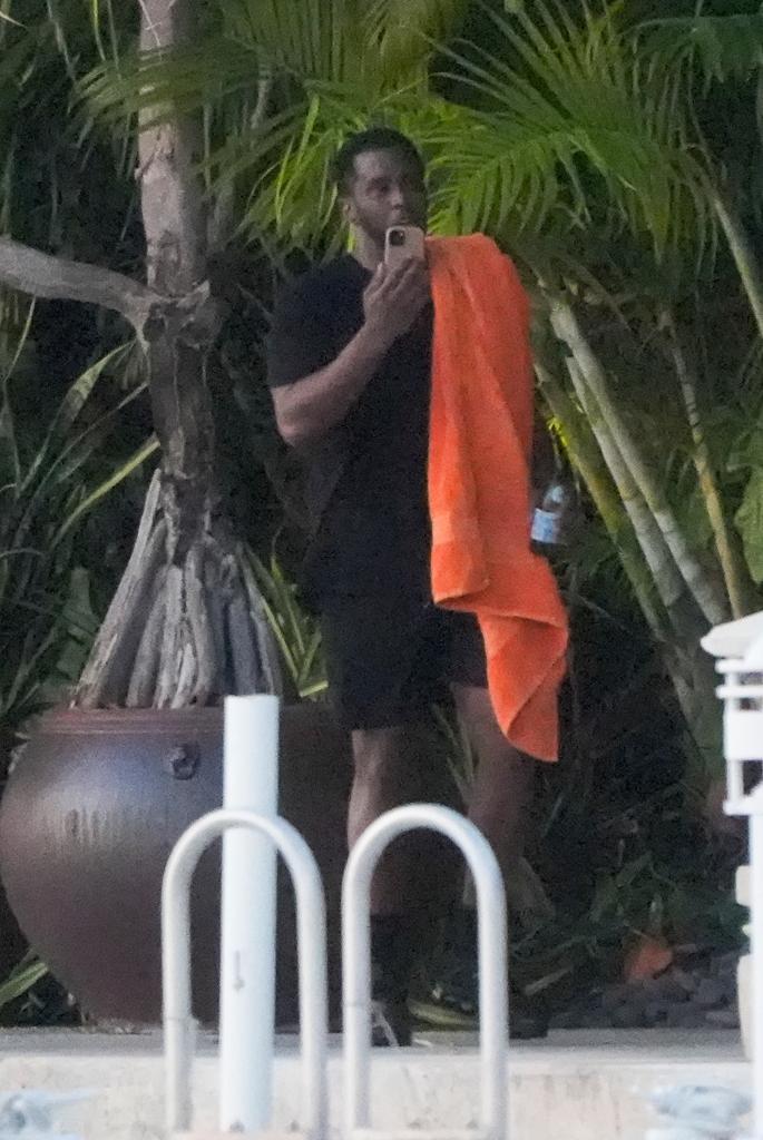 Diddy on a call.