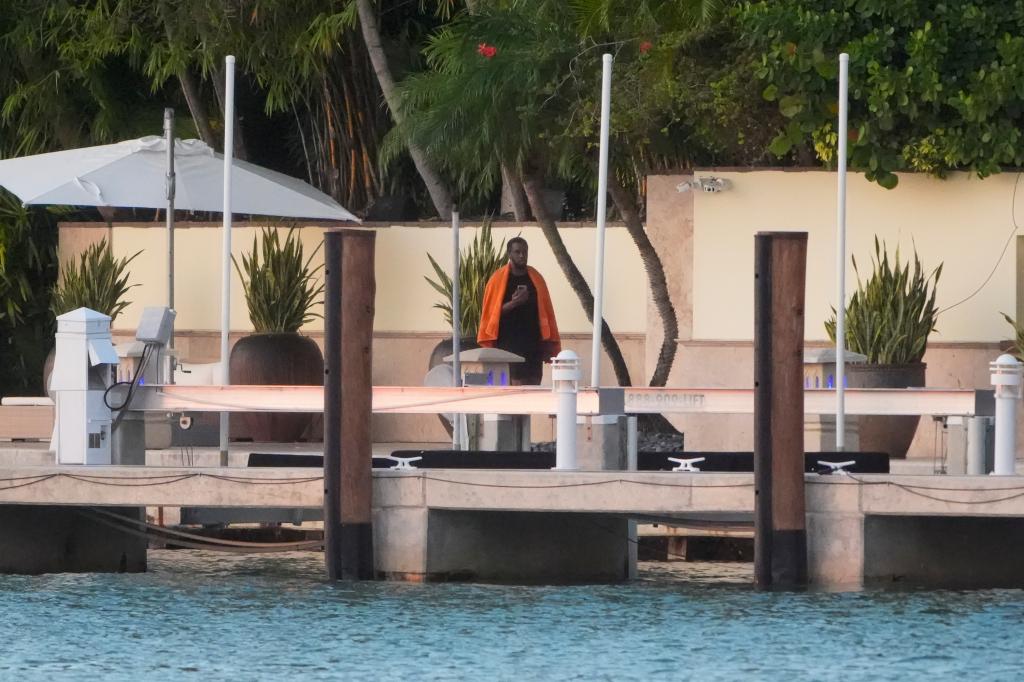 Diddy on his dock.