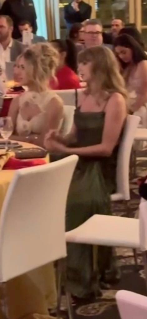 Brittany Mahomes and Taylor Swift at the 15 and the Mahomies Gala. 
