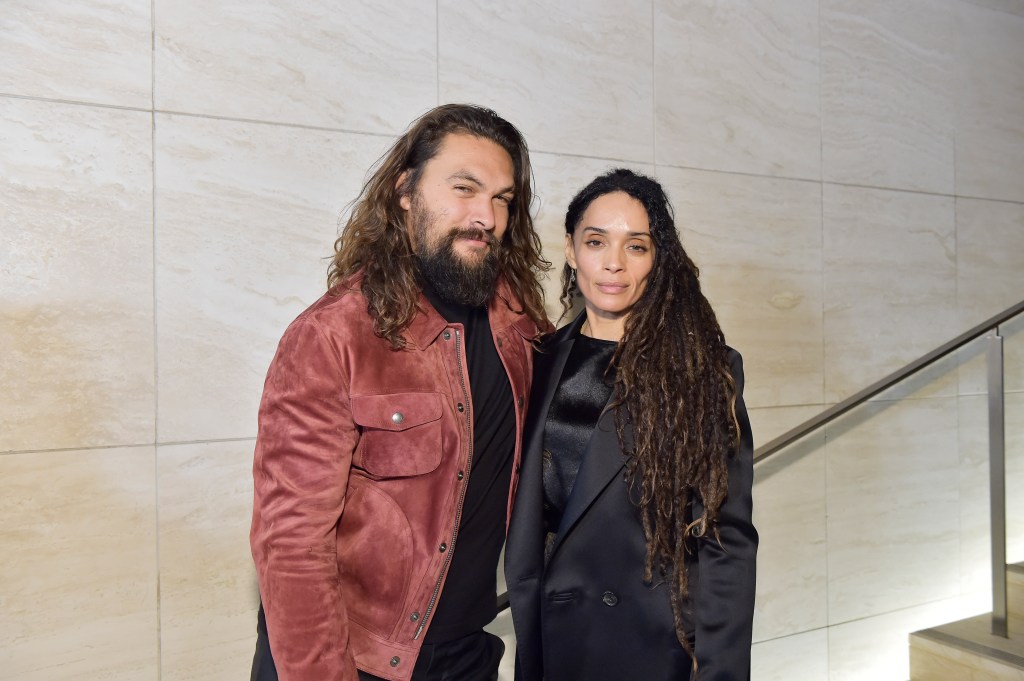 Jason Momoa and Lisa Bonet in 2020. 