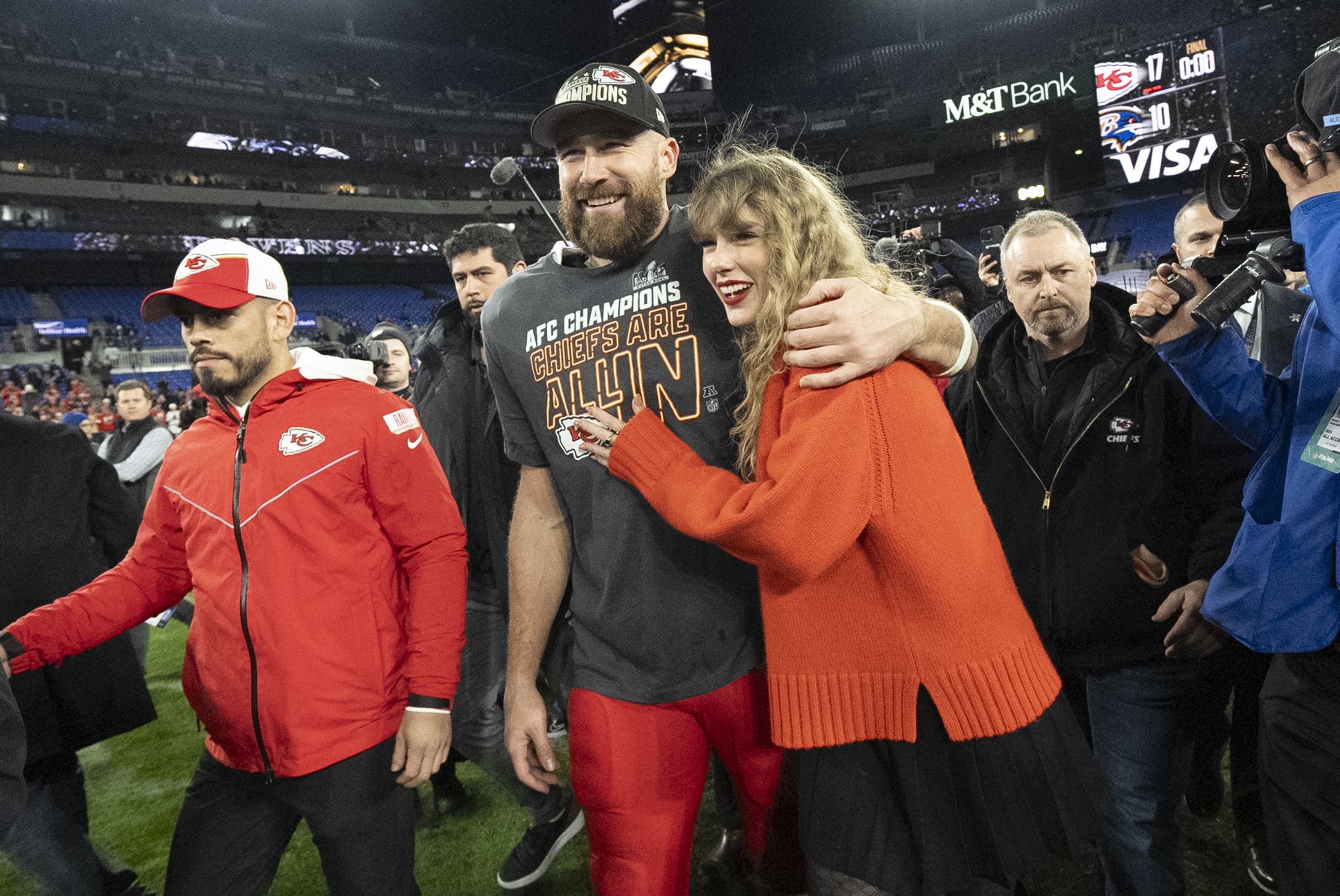 Taylor Swift and Travis Kelce