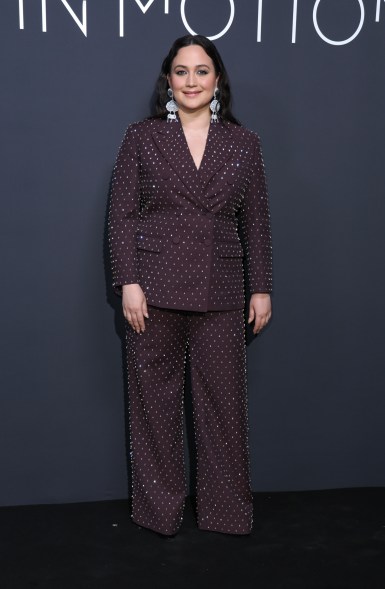 Lily Gladstone wears Gucci at the Kering Women In Motion Awards on May 19.