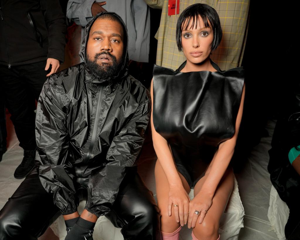 Bianca Censori and Kanye West in Italy. 