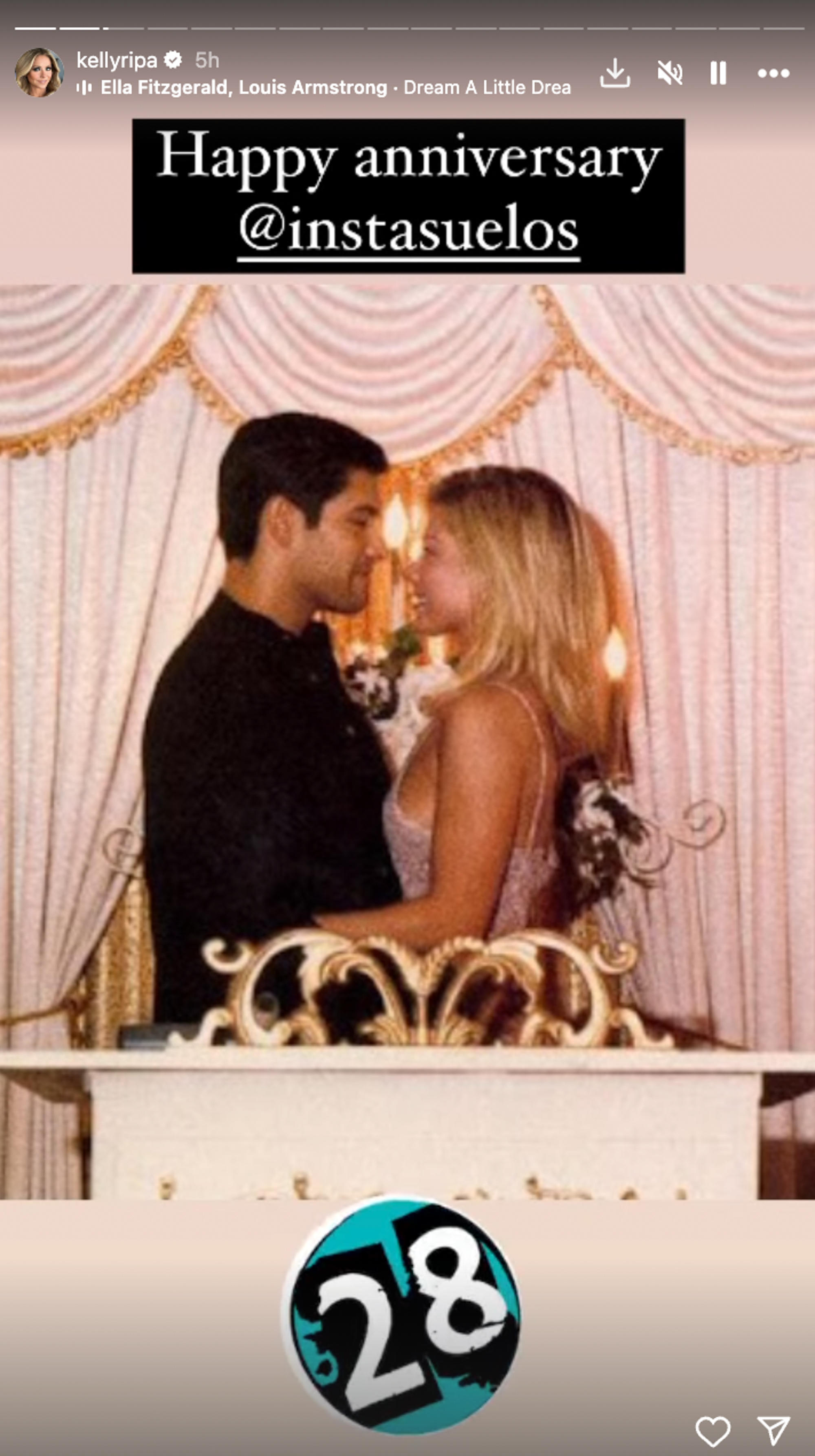Kelly Ripa and Mark Consuelos getting married in 1996