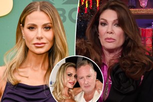 A split photo of Dorit Kemsley and Lisa Vanderpump and a small photo of Dorit Kemsley with Paul "PK" Kemsley