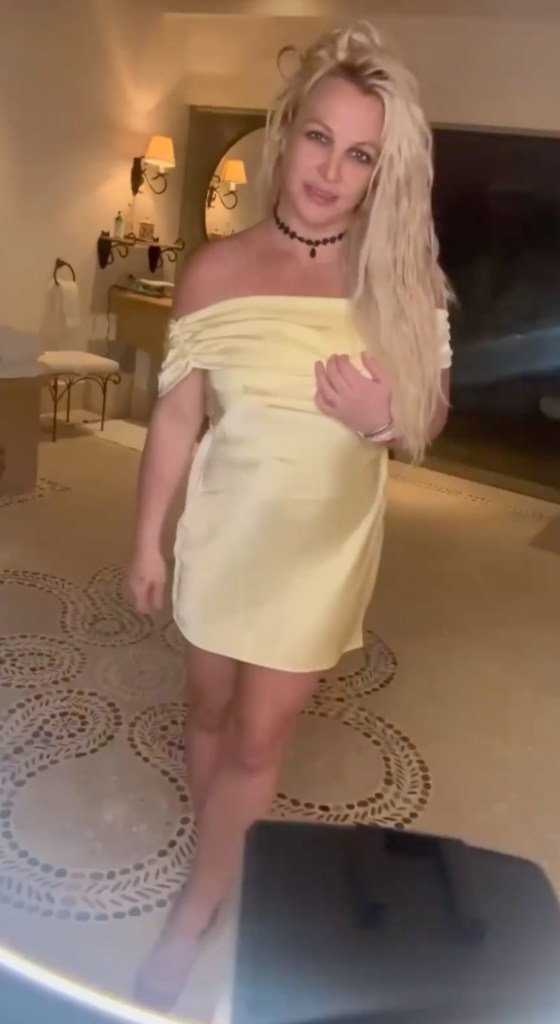Britney Spears in a dress