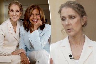 Celine Dion and Hoda Kotb split with Dion.