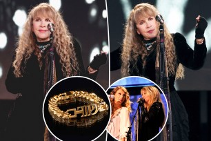 Stevie Nicks wears Taylor Swift "TTPD" bracelet while singing at BottleRock Festival