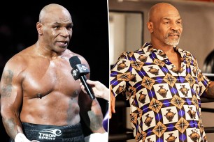 Mike Tyson split images.