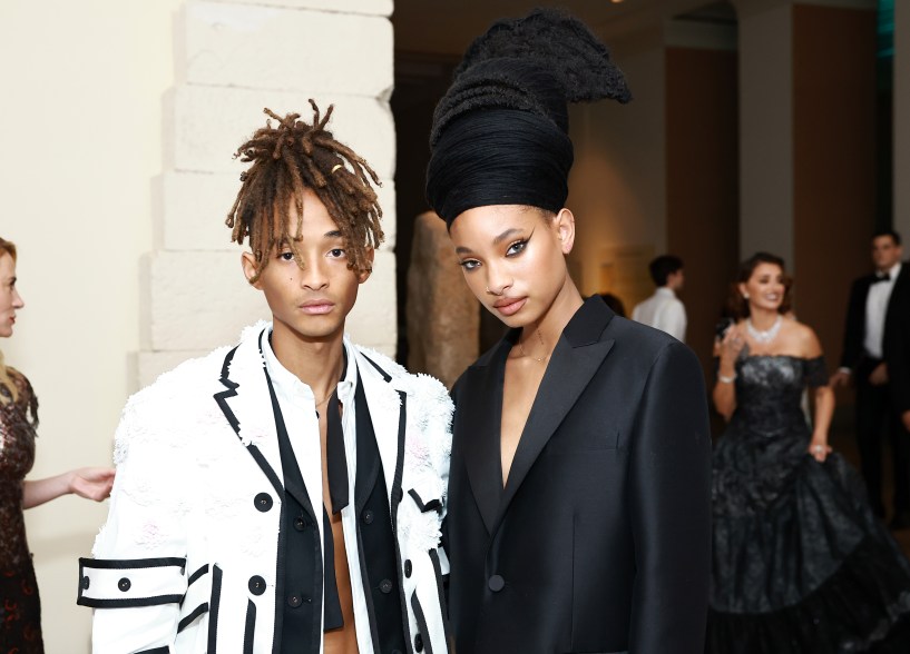 Jaden and Willow Smith inside the Met Gala 2024