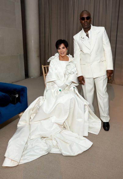 Kris Jenner and Corey Gamble inside the Met Gala 2024