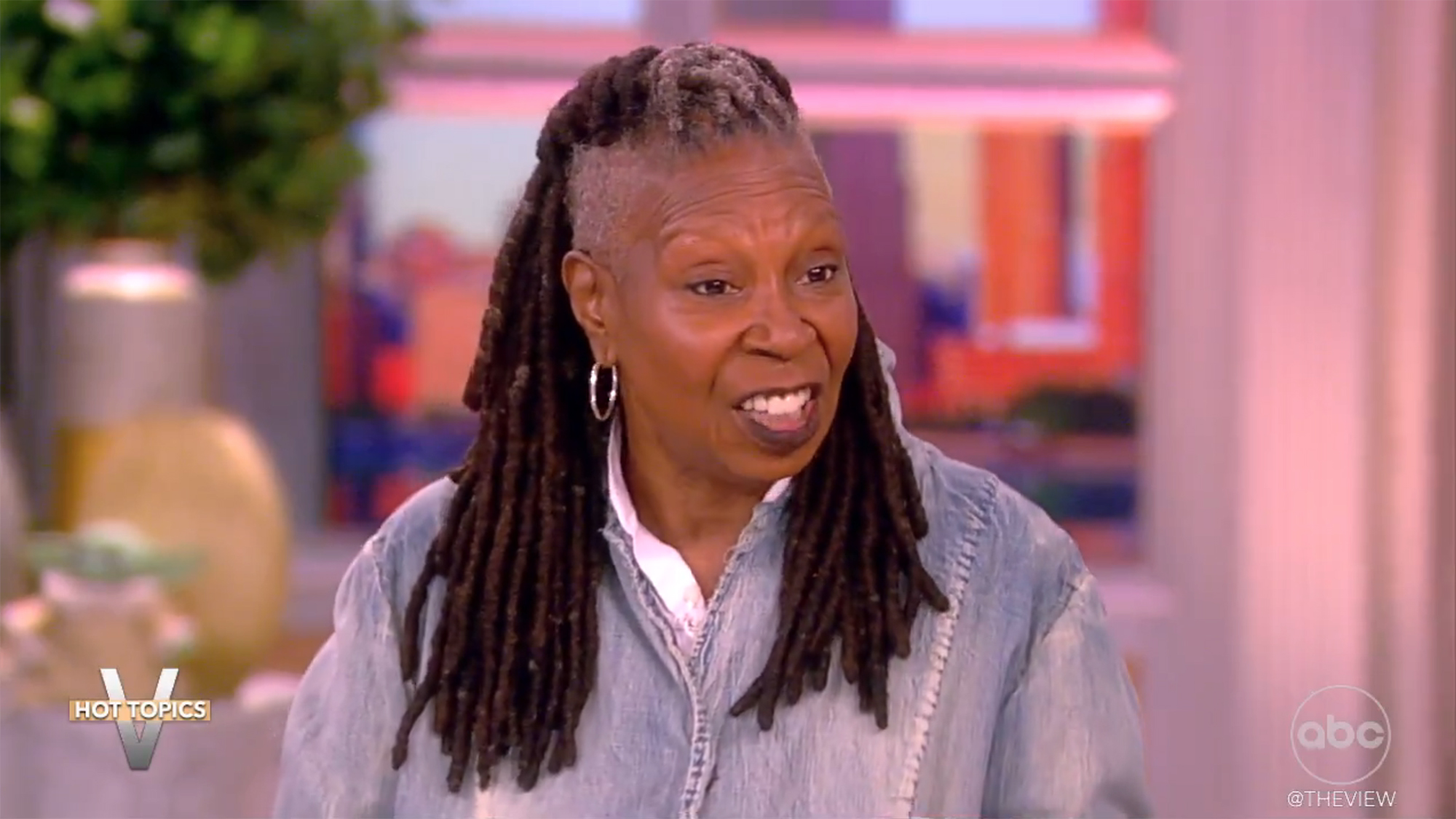 Whoopi Goldberg talking on "THe View"