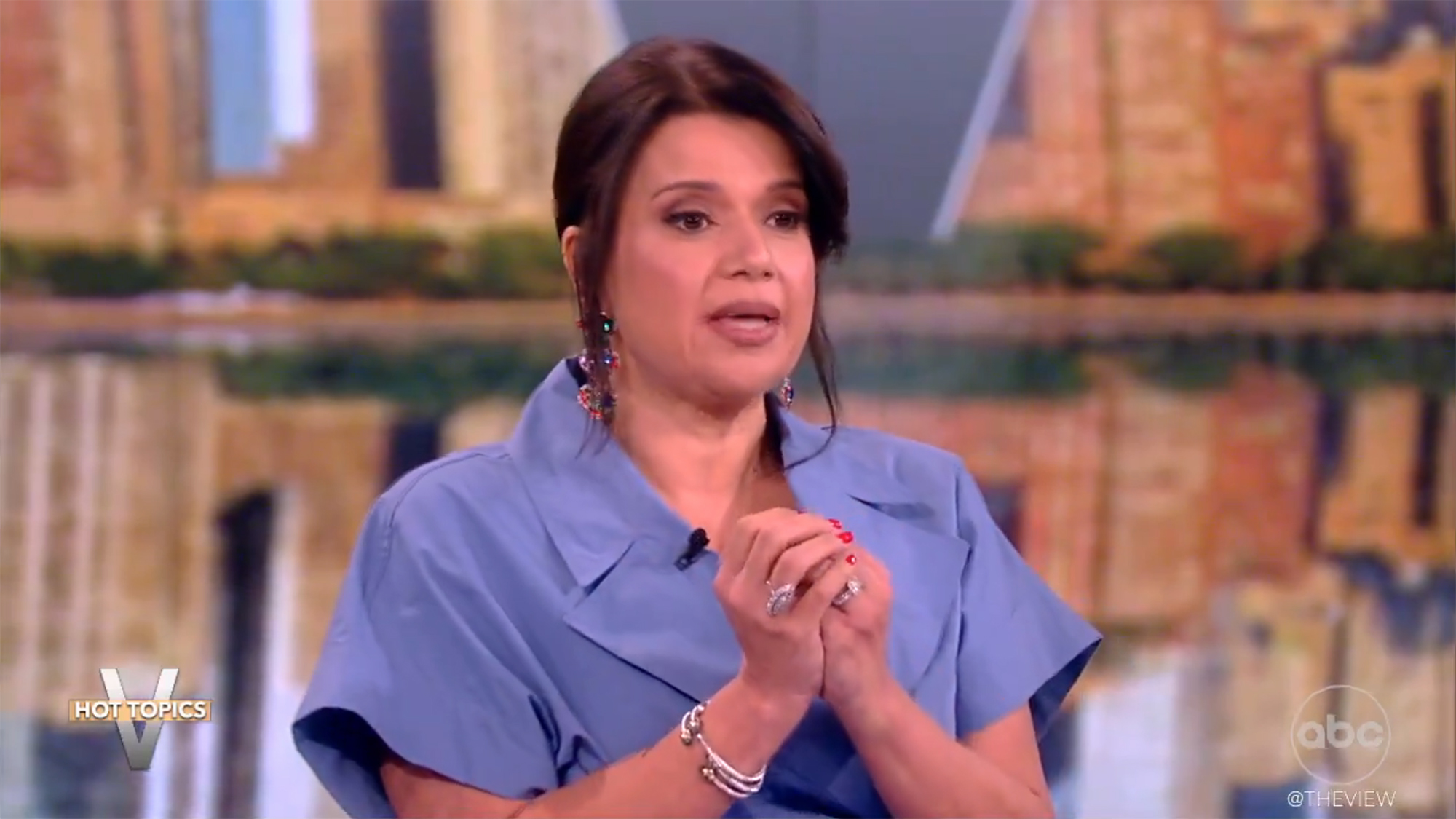 Ana Navarro talking on "The View"