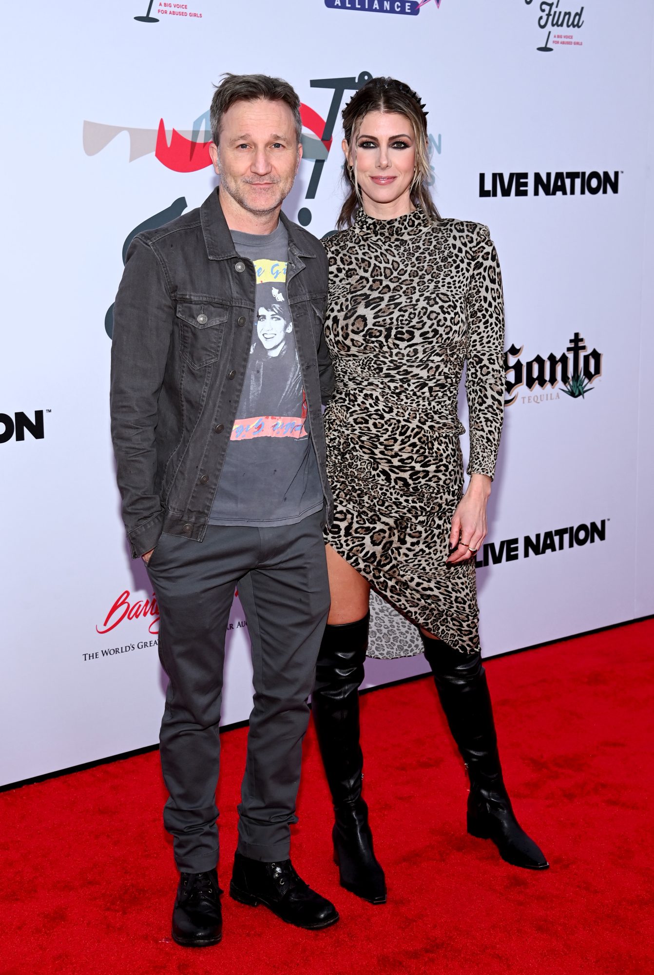 Breckin Meyer and Kelly Rizzo attend the Jam for Janie GRAMMY Awards Viewing Party.