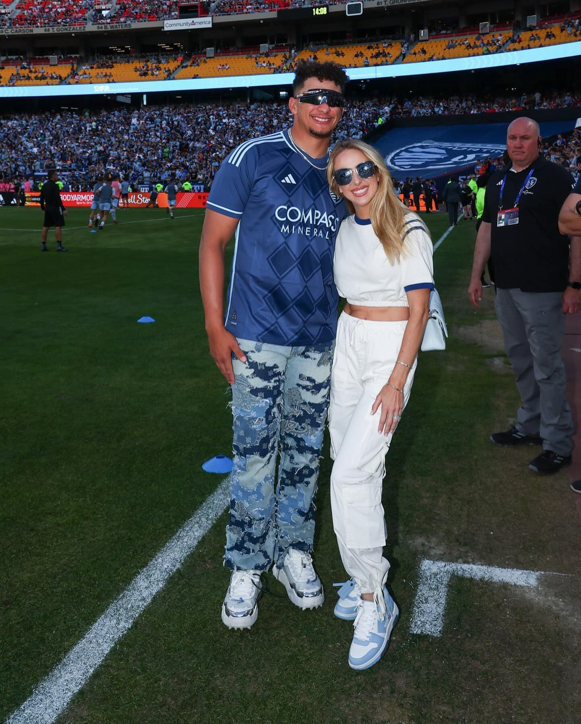 Patrick Mahomes and Brittany Mahomes