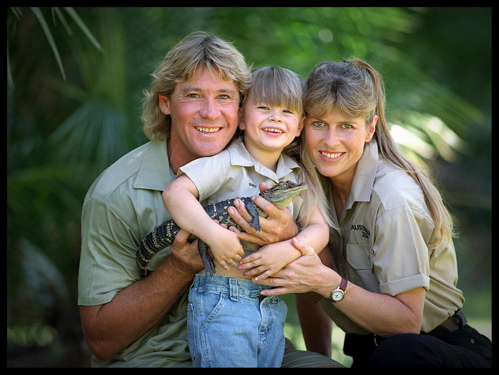 Steve and Terri Irwin with their daughter, Bindi.