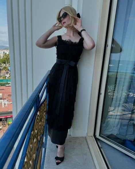 Elle Fanning wears vintage Chanel on May 24.
