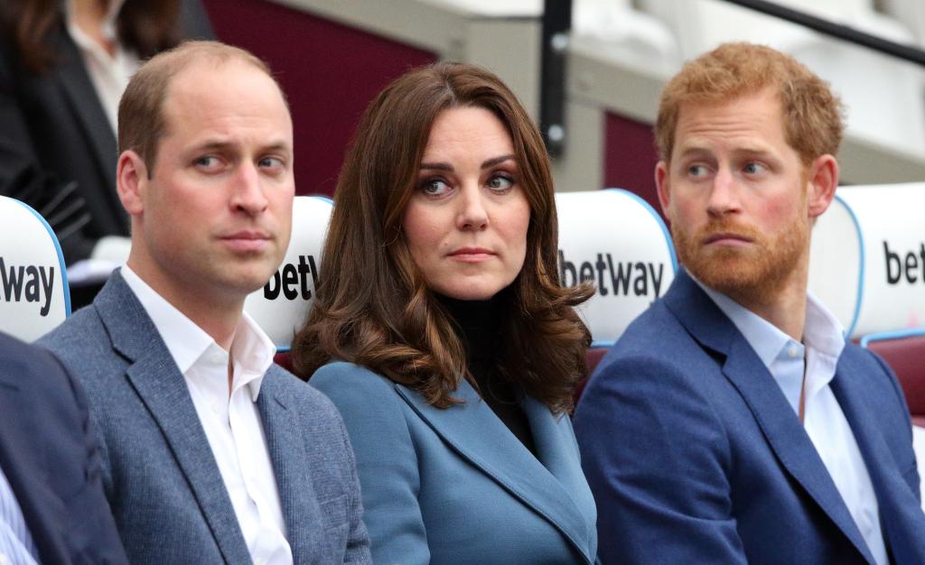 Kate Middleton, Prince William and Prince Harry.