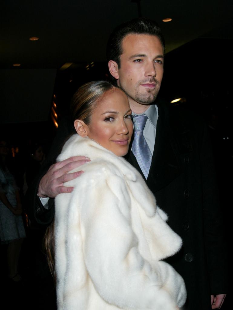 Jennifer Lopez and Ben Affleck in 2002