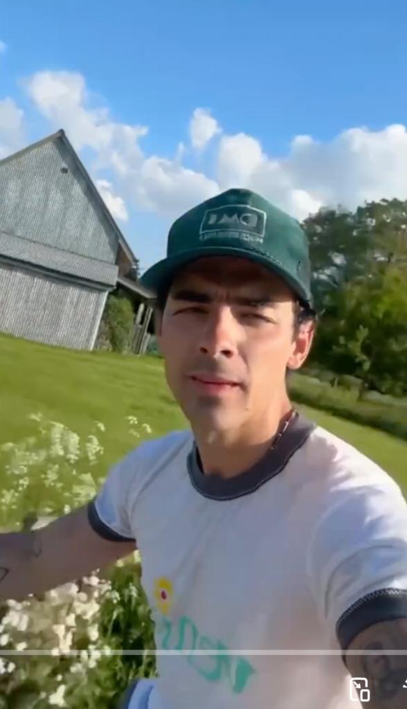 Screenshot of a TikTok shared by Joe Jonas