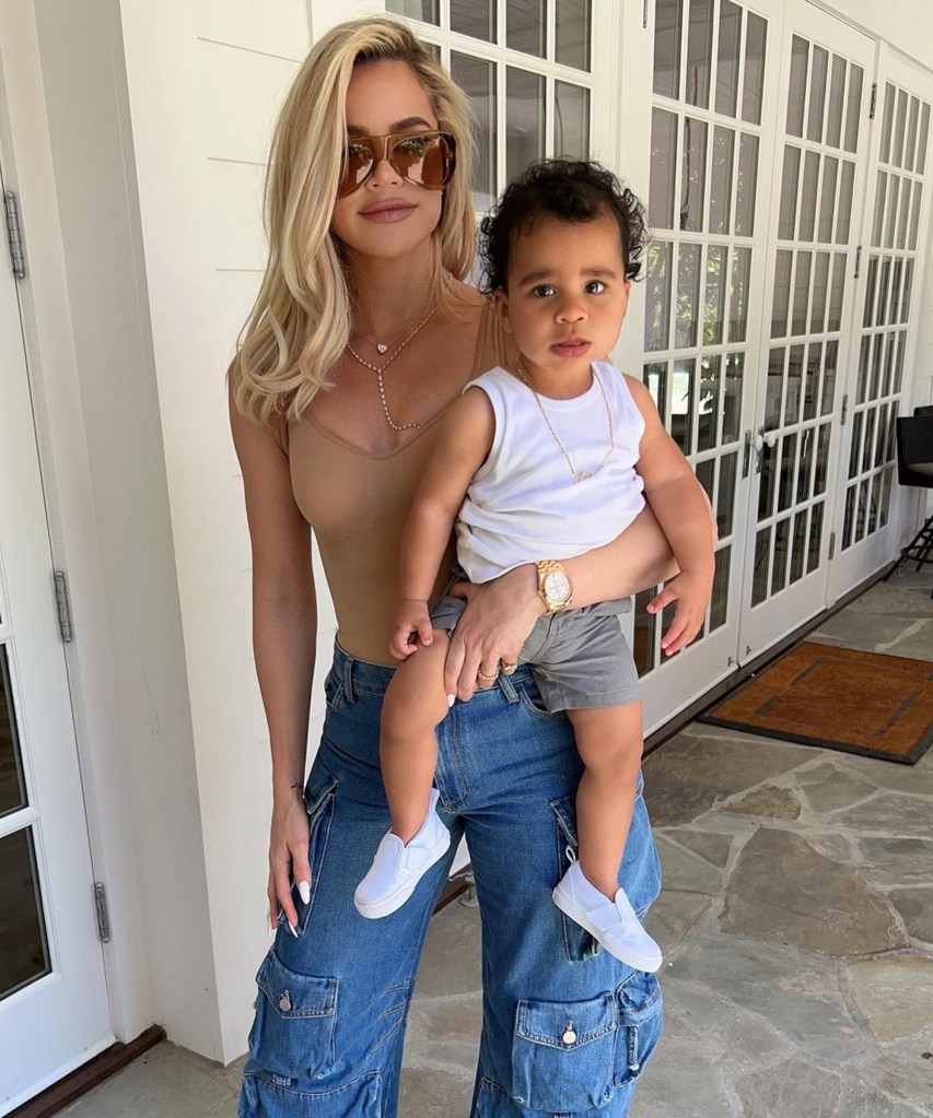 Khloé Kardashian and son