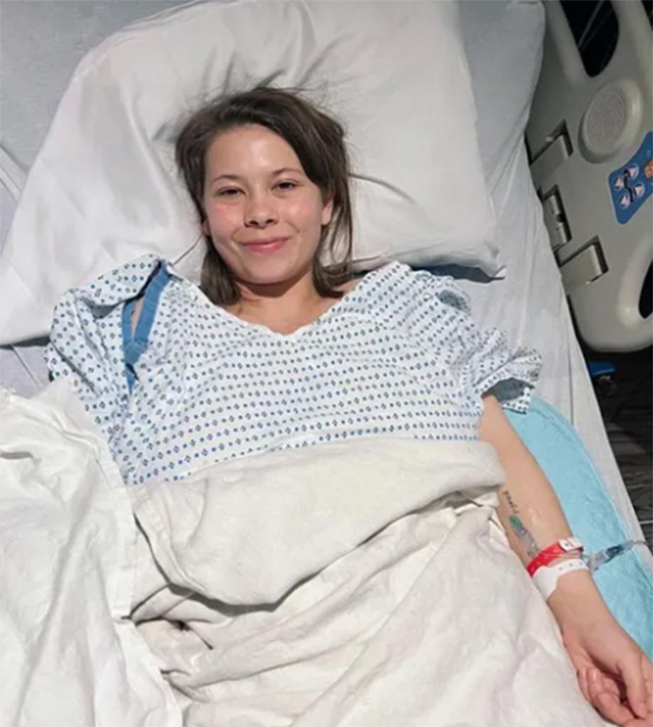 Bindi Irwin in hospital.