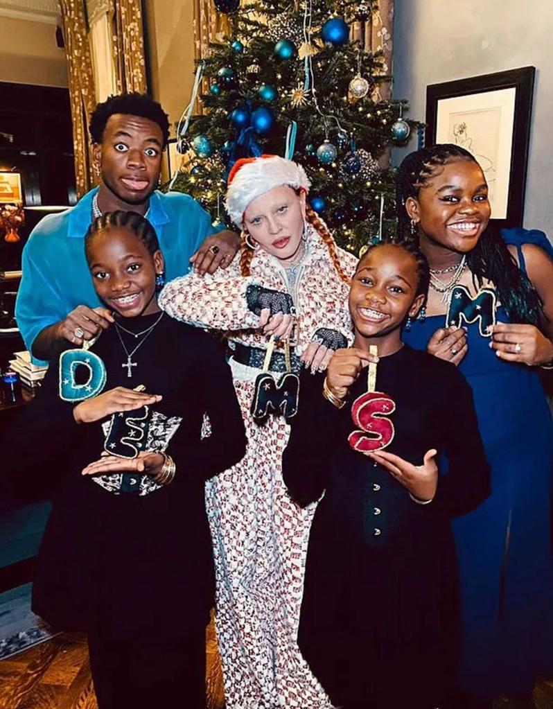 Madonna and her kids