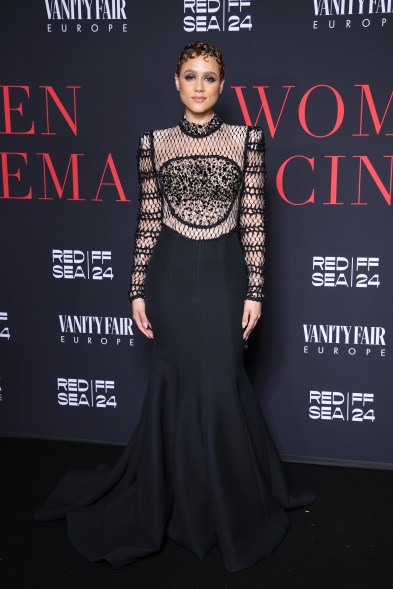 Nathalie Emmanuel wears Yara Shoemaker Couture at the Red Sea International Film Festival's "Women in Cinema" Gala on May 18.